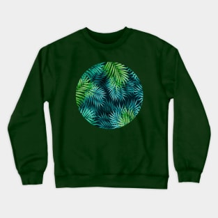 Exotic Palm Leaves Crewneck Sweatshirt